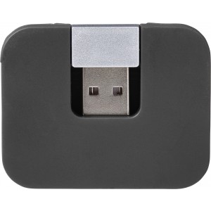 USB eloszt, fekete (vezetk, eloszt, adapter, kbel)