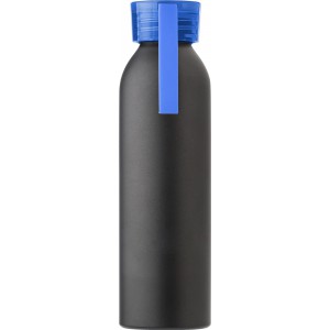 Alumnium palack, 650 ml, fekete/vilgoskk (vizespalack)