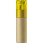 Fa színesceruza készlet, 6 db-os, hengerben, sárga/natúr (2497-06)