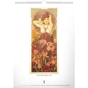 Falinaptr Alphonse Mucha 2024, 33  46 cm (naptr)