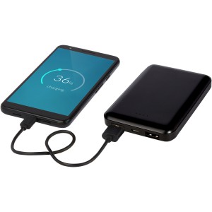 Gleam 5000 mAh ultravkony powerbank, fekete (powerbank)