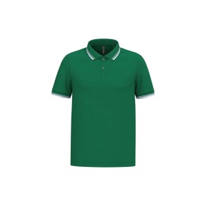 Kariban f�rfi r�vidujj� gall�ros p�l�, Kelly Green/White