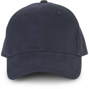 Kup 6 paneles organikus pamut baseballsapka, Navy, U (sapka)