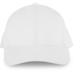 Kup 6 paneles organikus pamut baseballsapka, White, U (sapka)