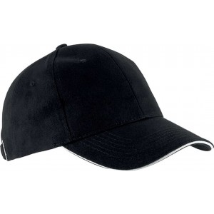Kup Orlando 6 paneles sapka, Black/White, U (sapka)