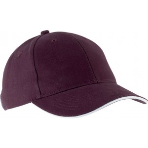 Kup Orlando 6 paneles sapka, Burgundy/White, U (sapka)