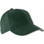 Kup Orlando 6 paneles sapka, Forest Green/Beige, U