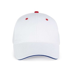 Kup Orlando 6 paneles sapka, White/Royal Blue/Red, U (sapka)
