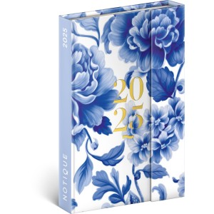 Mgnessel zrd agenda Blue flower 2025, 11 x 16 cm (naptr)