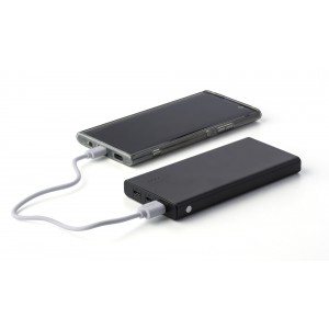 Nasir alumnium powerbank, 10 000 mAh, fekete (powerbank)