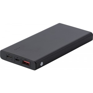 Nasir alumnium powerbank, 10 000 mAh, fekete (powerbank)
