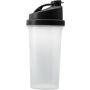 Műanyag protein shaker, fekete