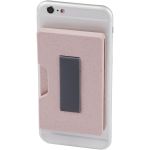 RFID szalma kártyatartó, pink (13510202)