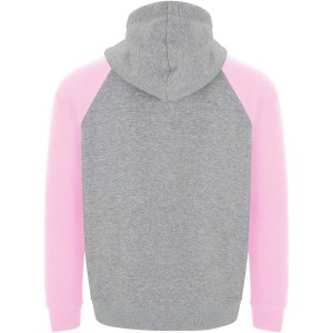 Roly Badet gyerek kapucnis pulver, Heather grey, Light pink (pulver)