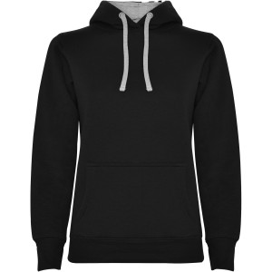 Roly Urban n�i kapucnis pul�ver, Black, Marl Grey