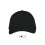 Sols Long Beach 5 paneles sapka, Black/Royal, U