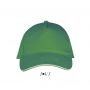 Sols Long Beach 5 paneles sapka, Kelly Green/White, U