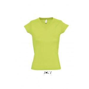 Sols Moon V-nyak ni pl, Apple Green (T-shirt, pl, 90-100% pamut)