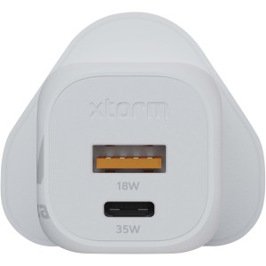 Xtorm XEC035 GaN2 Ultra fali tlt, 35 W, UK csatlakozval, fehr (vezetk, eloszt, adapter, kbel)